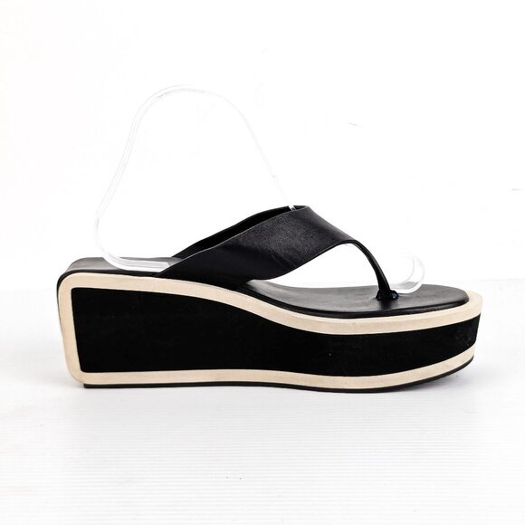 Frame Paris Wmn Le Ocean Y2K 90s Ins Platform Black Sandals 8-8.5US EUR 38.5 - Picture 3 of 8